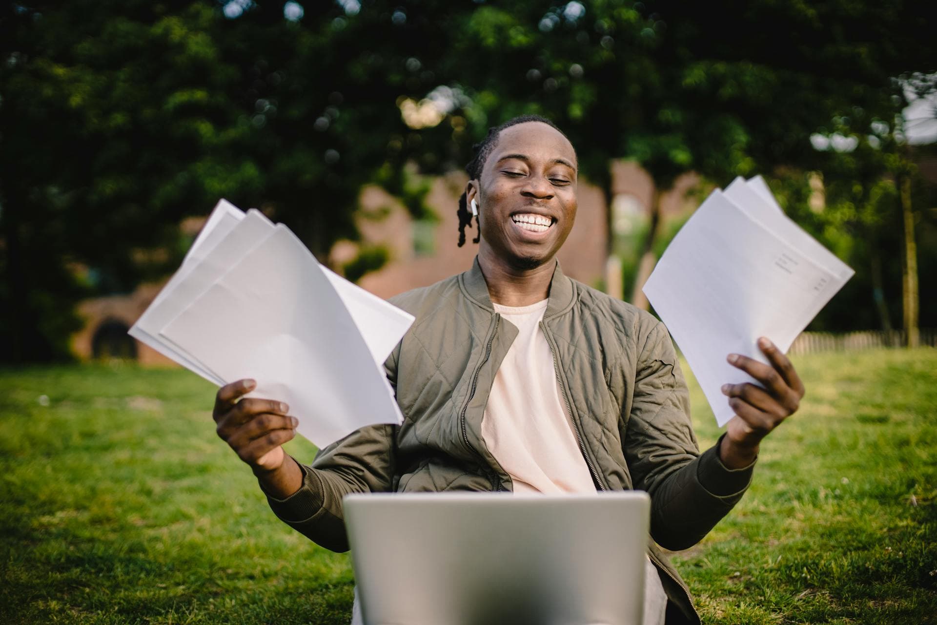 Student completing application